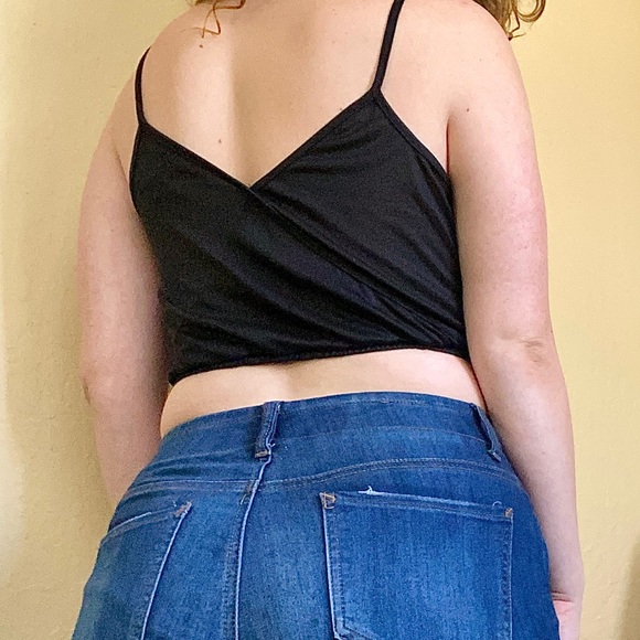 Black Crop Top - Picture 2 of 3